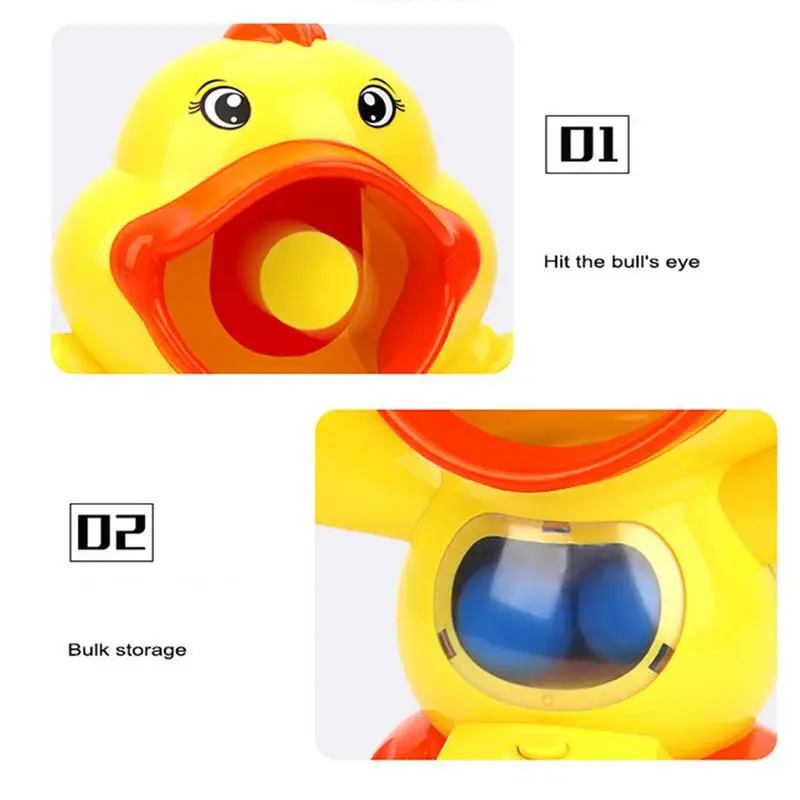 Duck Games For Kids Portable Target Practice Animal Duck Shooter Multifunctional Flexible Foam Ball Shooter Game Educational