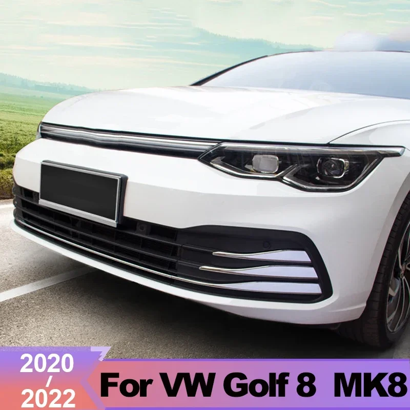 

Для Volkswagen VW Golf 8 MK8 2020 2021 2022 2023 карбоновый передний противотуманный фонарь автомобиля рамка для бровей накладка наклейка автомобильные аксессуары