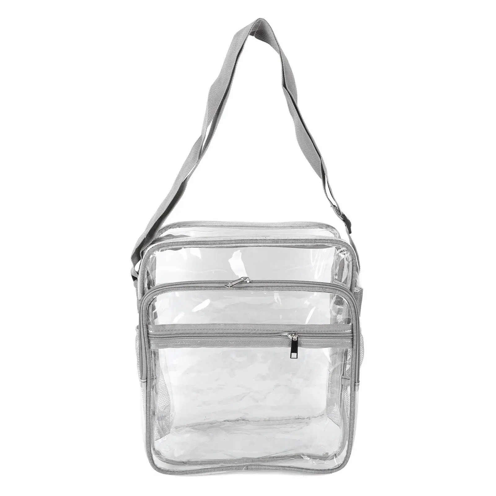 

Clear PVC Shoulder Bag with Reinforced Stitches Sturdy Zipper Fashionable for Travel for work for concert Use