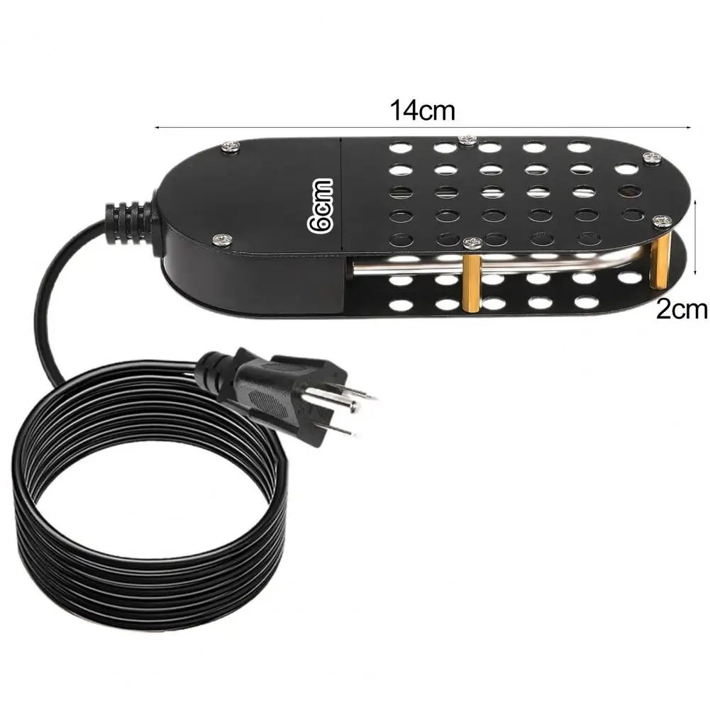 250W Thermostatic Poultry Waterer Heater Aluminum Anti-scald Coating Winter Chicken Water De-icer Electric Waterer Heater USPlug