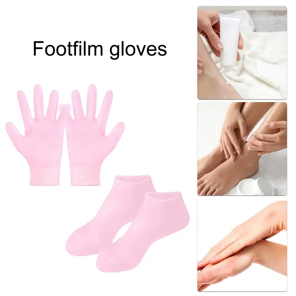 Moisturizing Treatment for Hands Feet Moisturizing Glove Socks Moisturizing Glove Silicone Gel Sock Set Spa for Dry for Hands