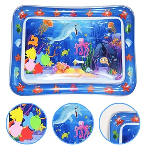 Aufblasbares Wasser spielt mit dem Baby, dem blauen Delphin, dem Kind für Kinder, der frühen Bildung Aktivität, Kissen, 1PC 10 Hauptverkaufsaktivität Teppich - №1