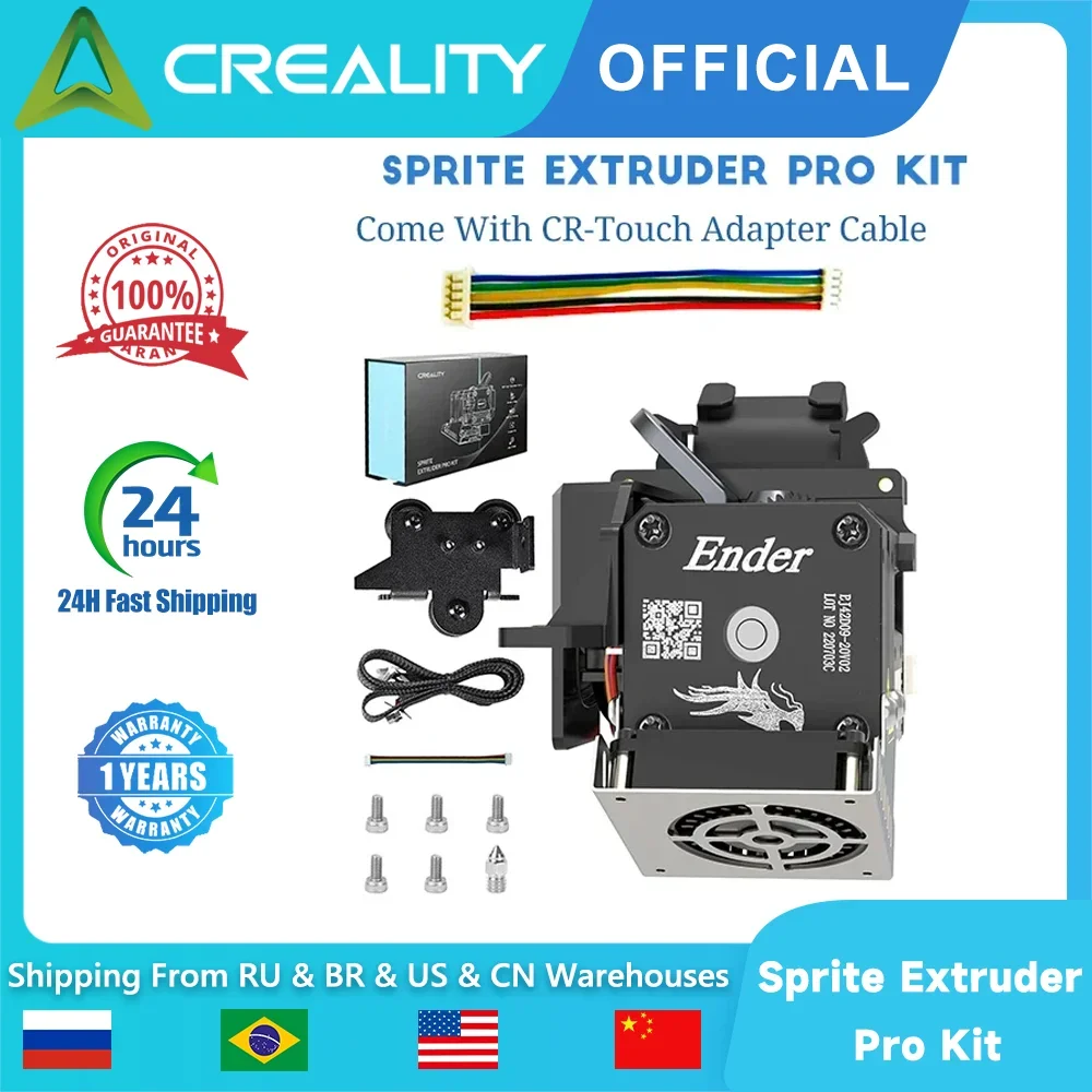 Creality Sprite Extruder Pro Kit Full Metal Dual Gear Direct Drive Extruder for Ender 3 / 3 Pro / 3 Max / 3 V2 3D Printer Parts