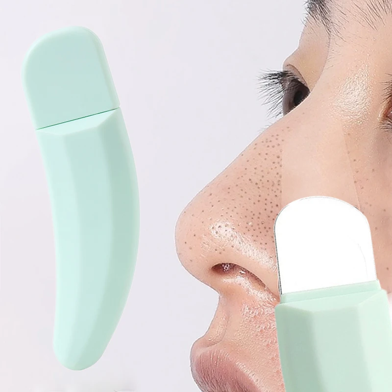 Épurateur de peau du visage, spatule dissolvant de points noirs avec couvercle, exfoliant, nettoyage en profondeur, outil de soins de la peau, 1 pièce