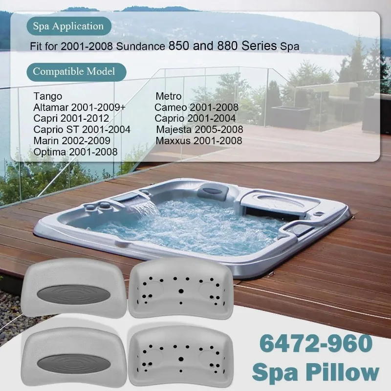 Cover Valet Chevron Spa Pillow with Insert 6472-960, Fit for Sundance 850 and 880 Series Spa(2001-2008) (4-Pack)