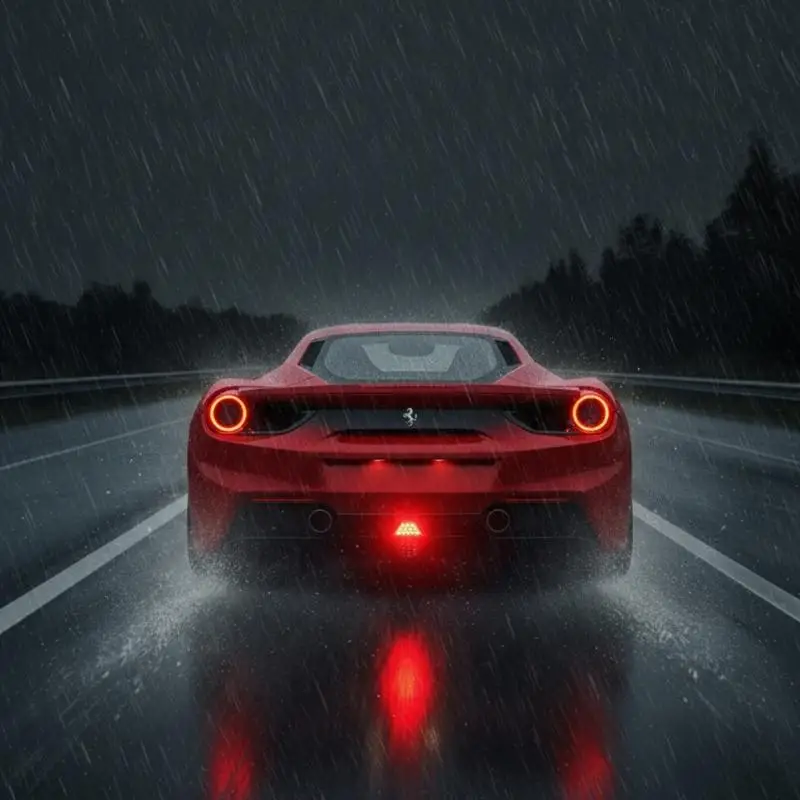 

Треугольный светодиодный стоп-сигнал для автомобилей, универсальный, 12 светодиодов, ультраяркий задний фонарь для предупреждения и ночной езды