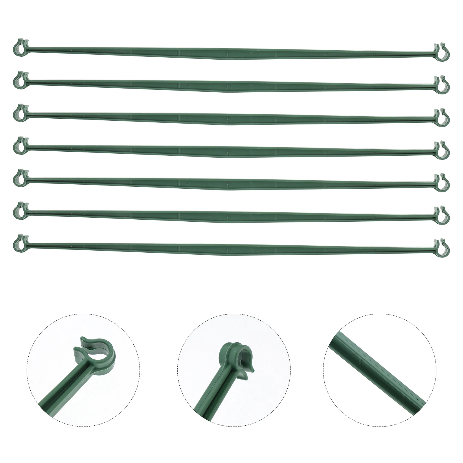 20pcs Garden Plant Support System Plastic Pole Connector for 11mm Rods Lightweight Weatherresistant Versatile