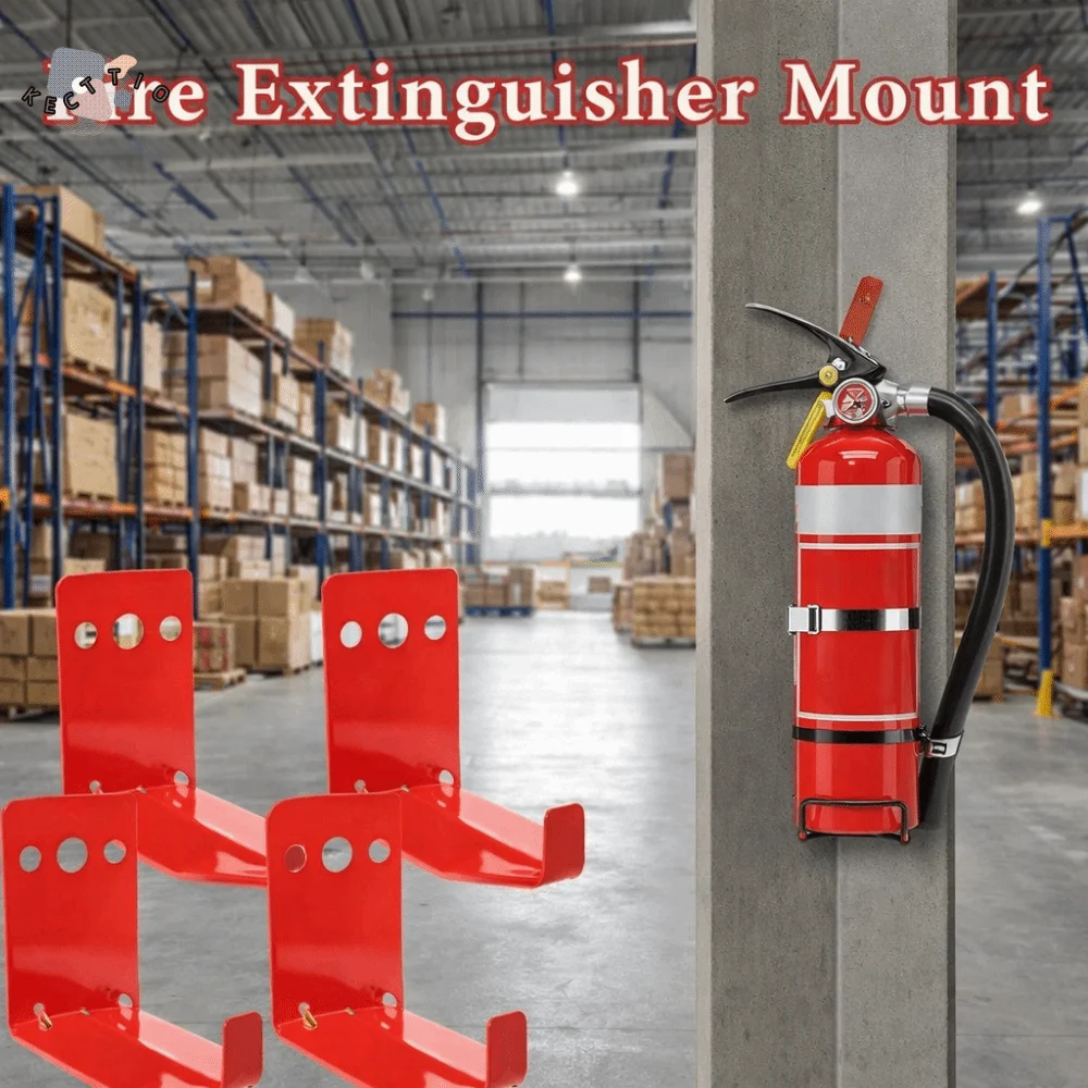 

4 Set Heavy Duty Bracket Metal Construction Space-Saving Wall Mount Bracket with Screws Fork Slot 2.5CM Hanger Industrial Use