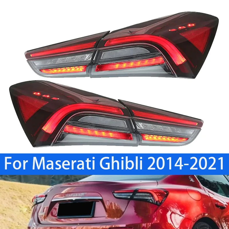 

New Trofeo Tail Lamp with Full LED Automotive Lighting System LED Taillights For Maserati Ghibli 2014-2021