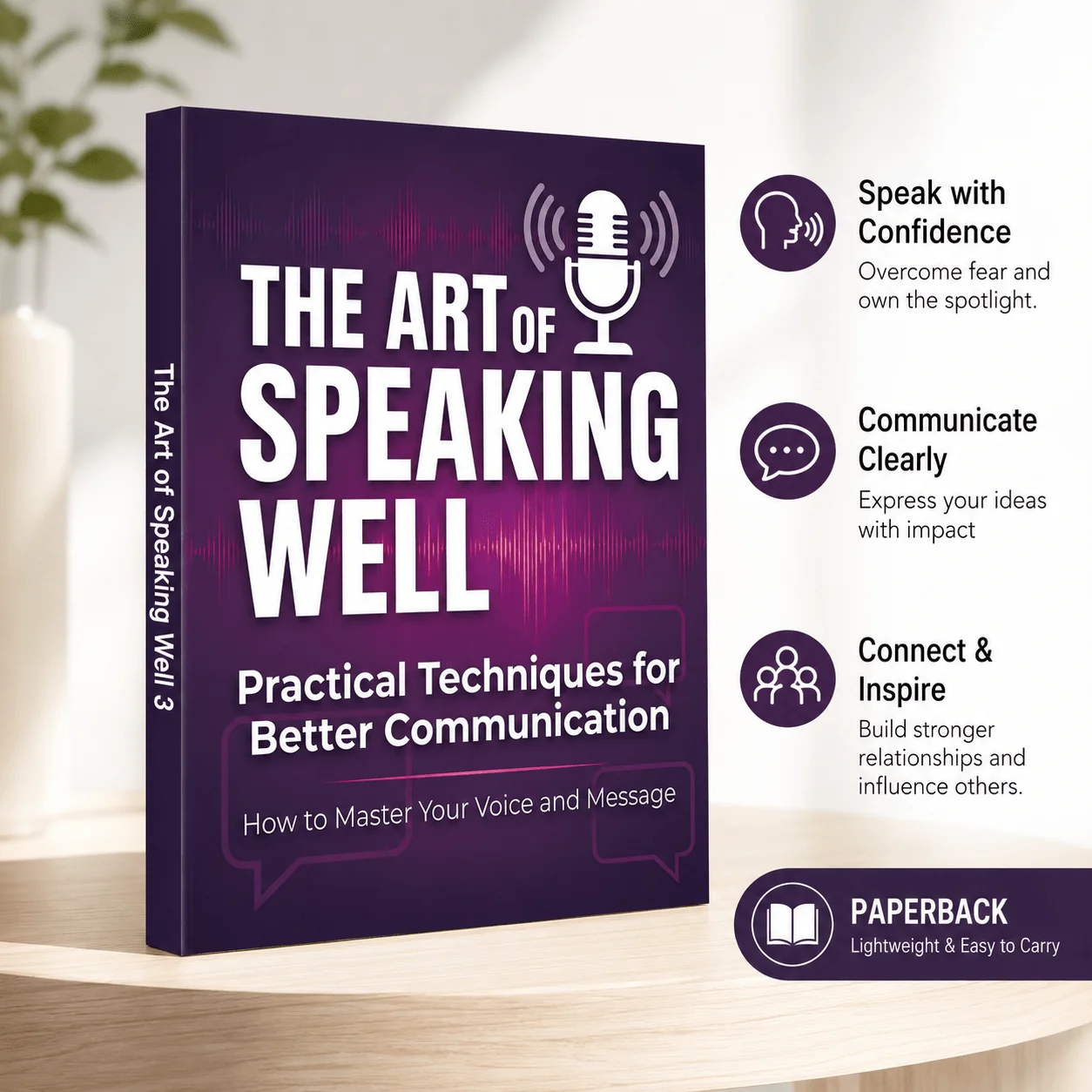 The Art of Speaking Well: Practical Communication Skills Book for Confident Conversations, Better Listening, Social Interaction