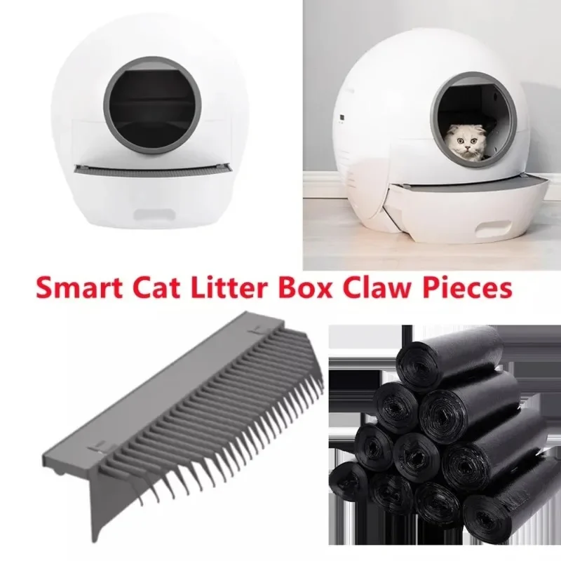 Elspet Automatic Cat Litter Box Self Cleaning Rake Garbage Bag Cat Toilet Accessories Cat Litter Shovel Arenero Gato Grande 2023