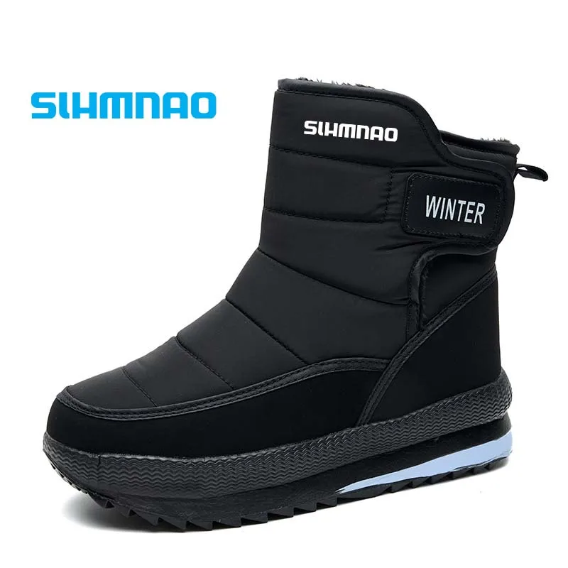 

Winter New Anti slip and Wear resistant Fishing Shoes with Thick Velvet for Warmth and Anti slip, Large Size Cotton Shoes for Me