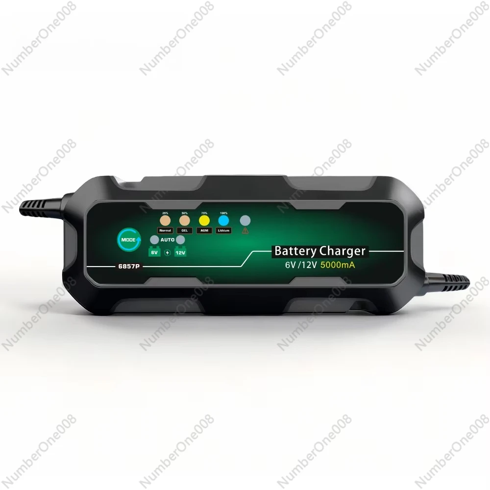 5A 6V/12V Smart Battery Charger, 60W Fully Automatic Maintainer with CE for Car & Motorcycle Batteries (AGM/Gel/EFB/LiFePO4)