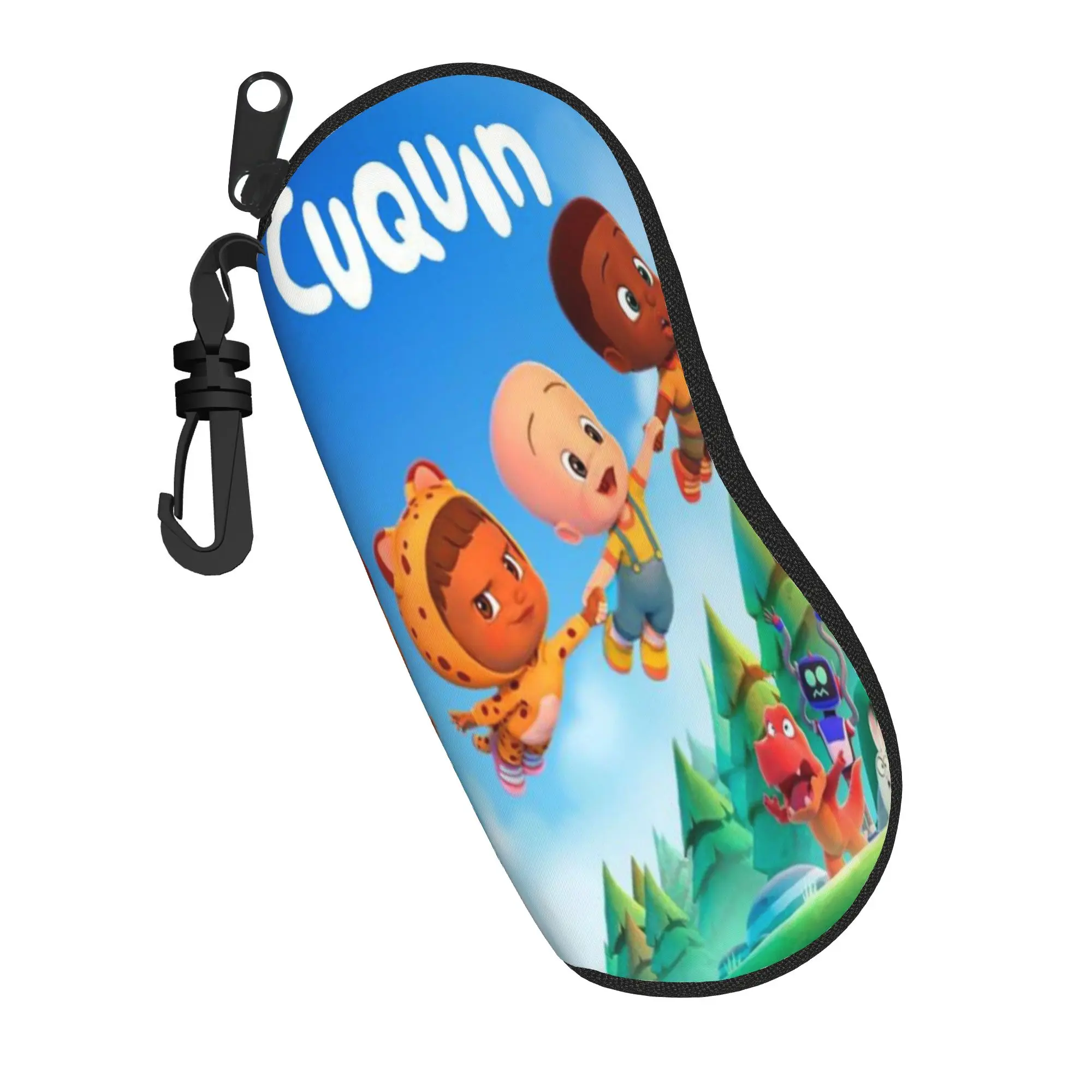 Lovely Cartoon Glasses Case Cuquin Merch  Zipper  Glasses Storage Box Cartoon Eye Contacts Case
