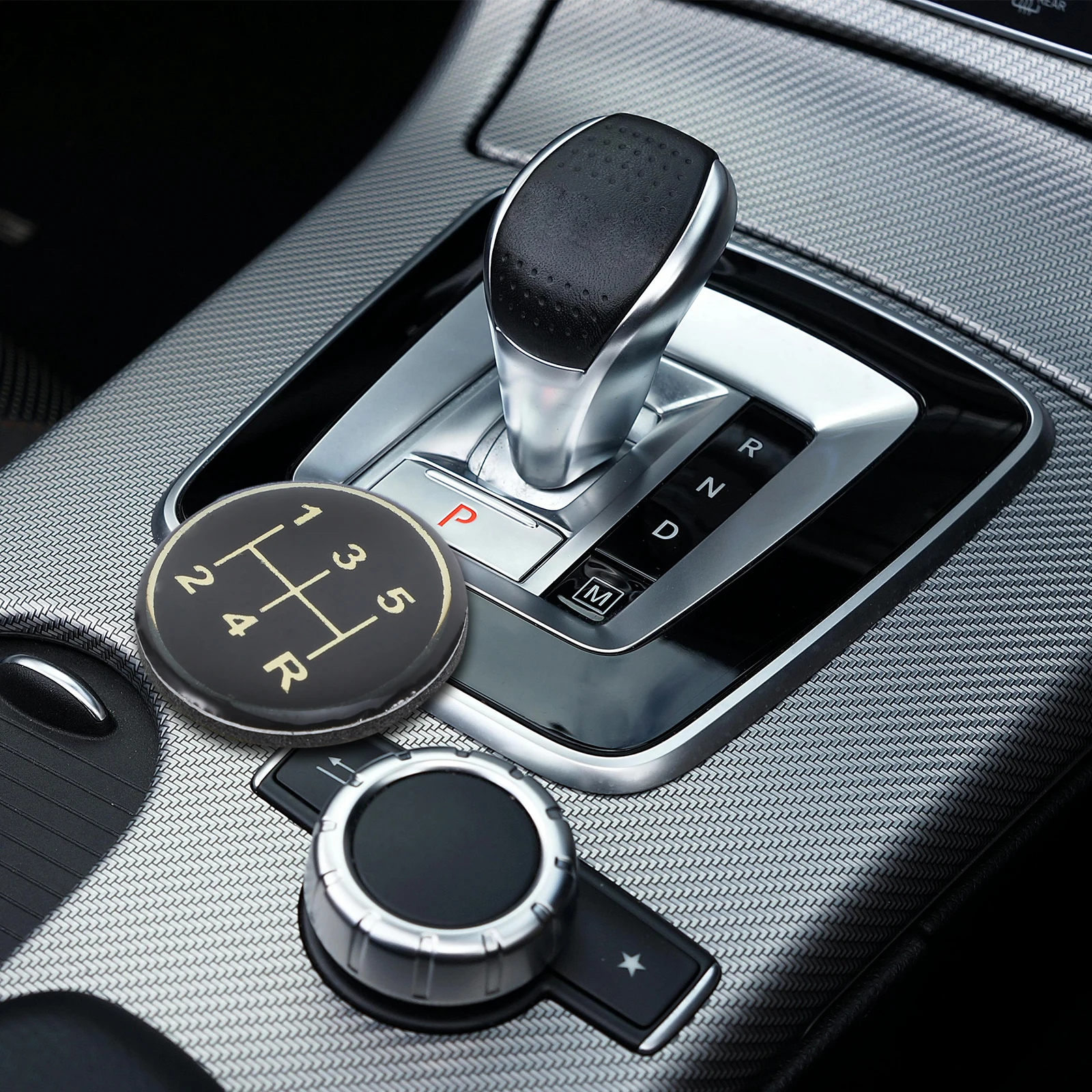 

Universal Manual Transmission Gear Shift Sticker Set Car Interior Durable Epoxy Decorative Stickers Scratch Resistant Easy