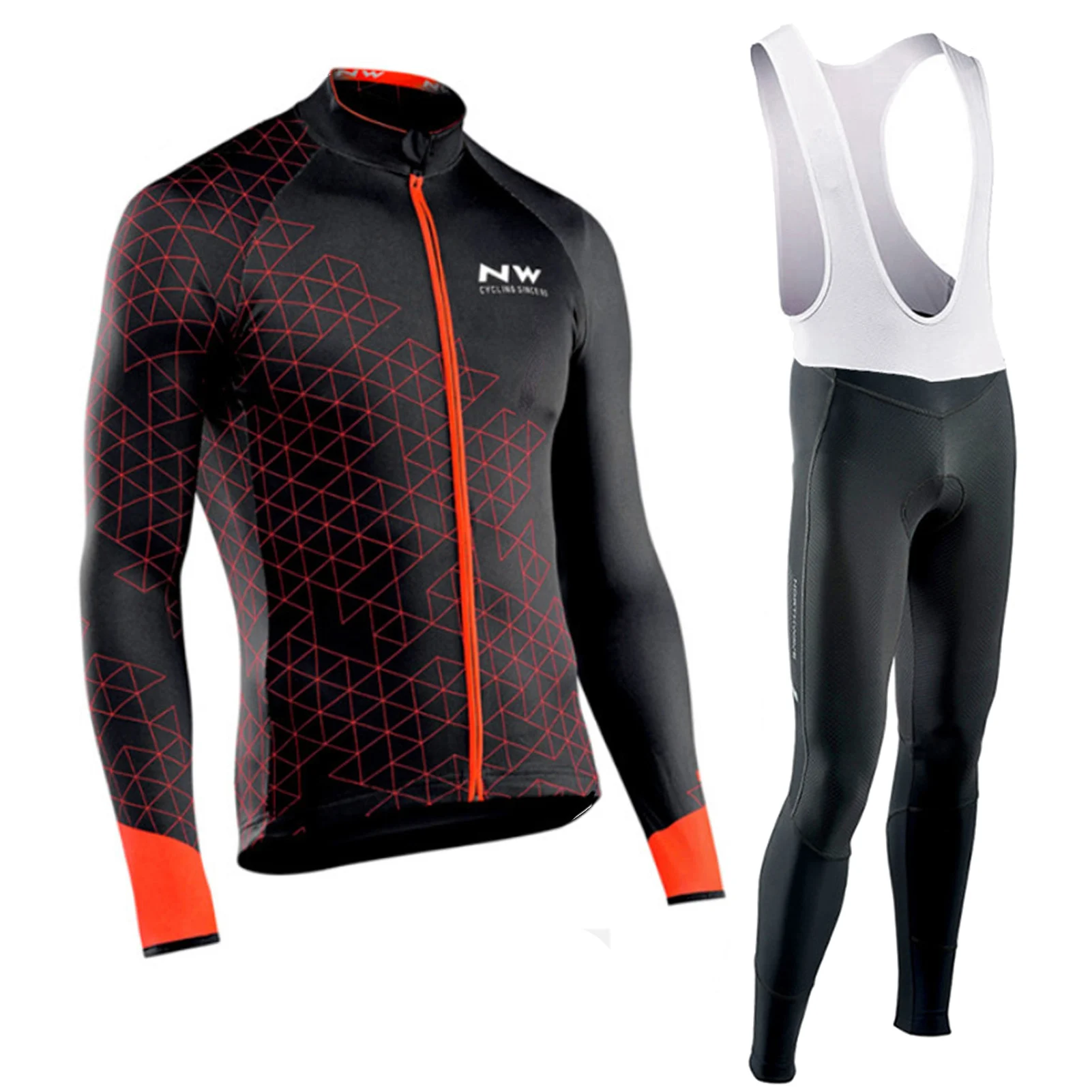 

Mens's Cycling Jersey Sets NW Sportswear Professional Motocross sportswear Breathable clothing With 1 Free Cycling Glasses