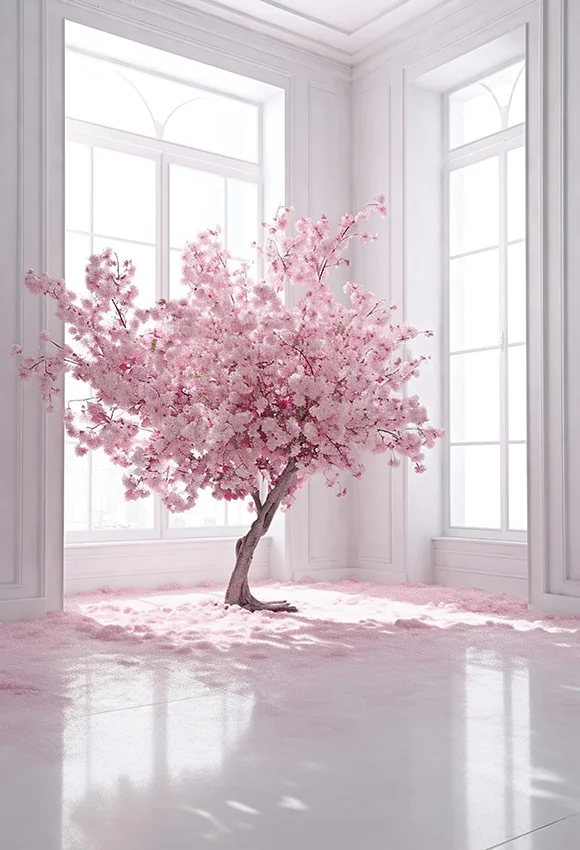 Mehofond Photography Backdrop Maternity Engagement Party Pink Flower Natural White Window Shadow Decor Background Photo Studio