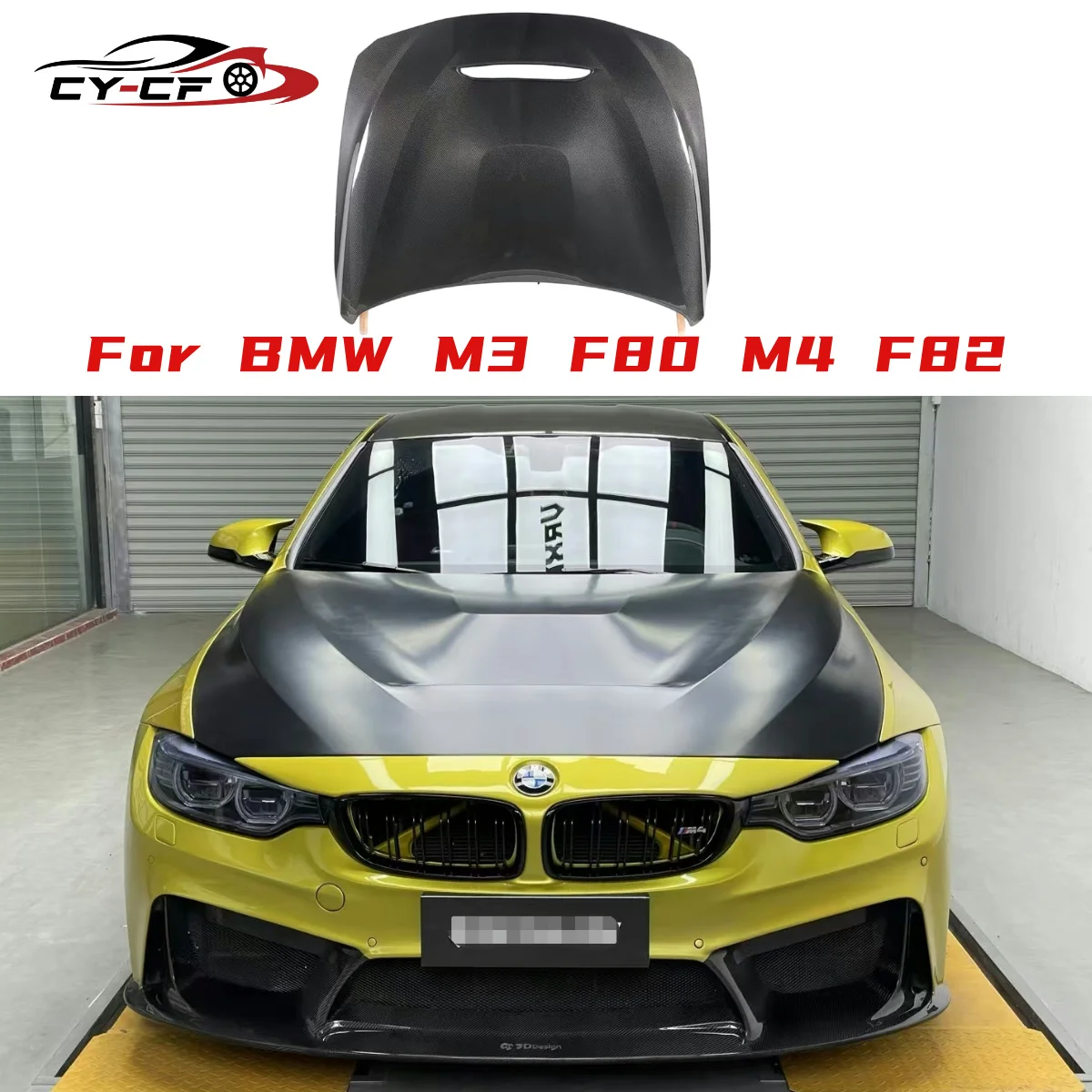 

For M3 M4 GTS Dry Carbon Fiber Engine Bonnet for BMW F80 F82 F83 2013-2018 GTS Dry Carbon Fiber Engine Cover for M3 M4