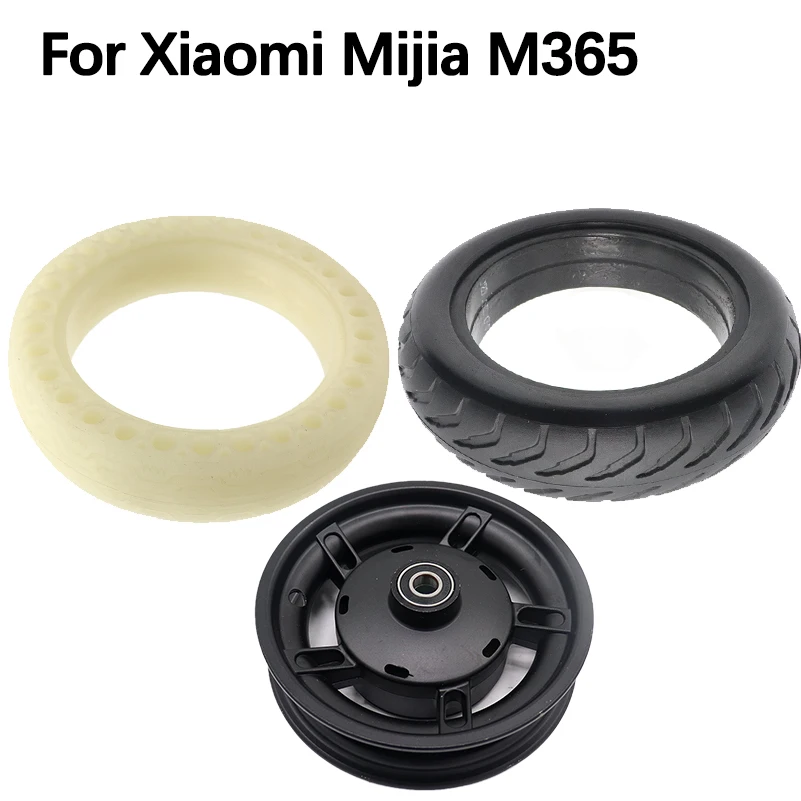 8.5-inch Solid tires 8 1/2x2 Drum Brake Wheel   Hub Accessories for Xiaomi Mijia M365 Electric Scooter