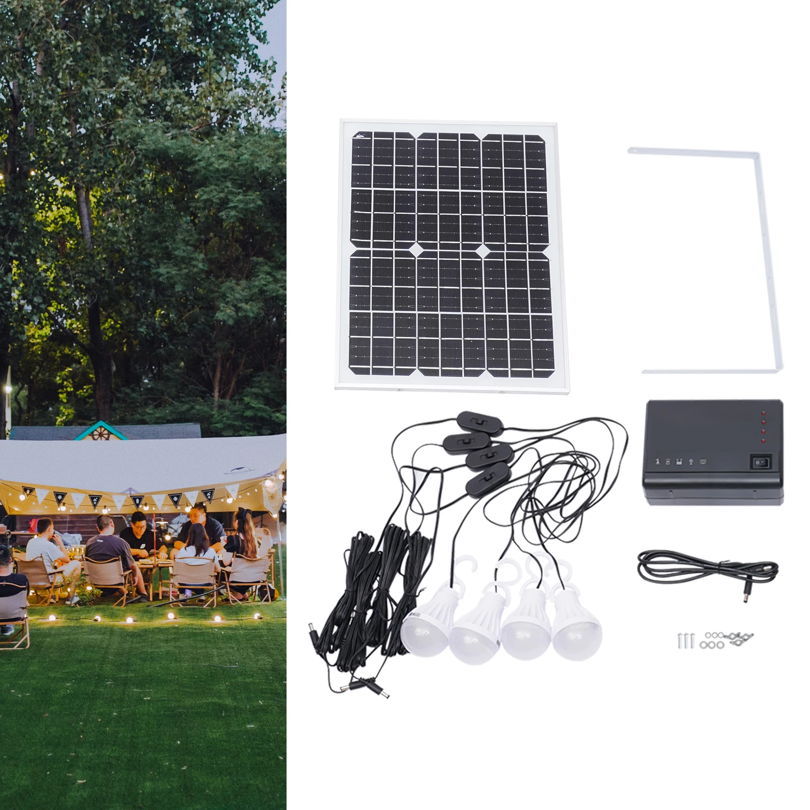 12V 4A Freestanding Modern Solar Inverter Power Generator with Solar Panel