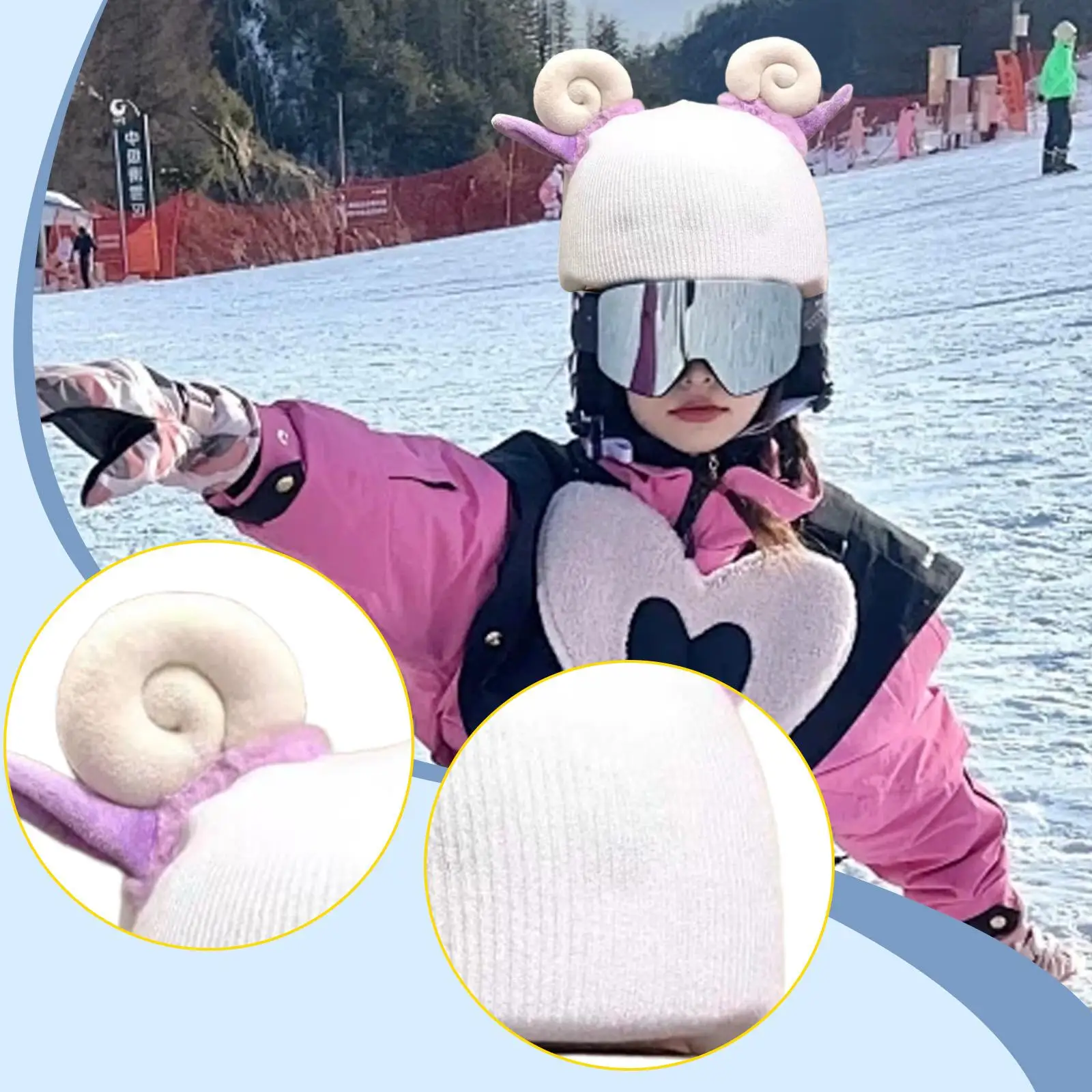 Penutup Helm Ski Aksesori Olahraga Luar Ruangan Penutup Helm Snowboard Dekorasi untuk Pameran