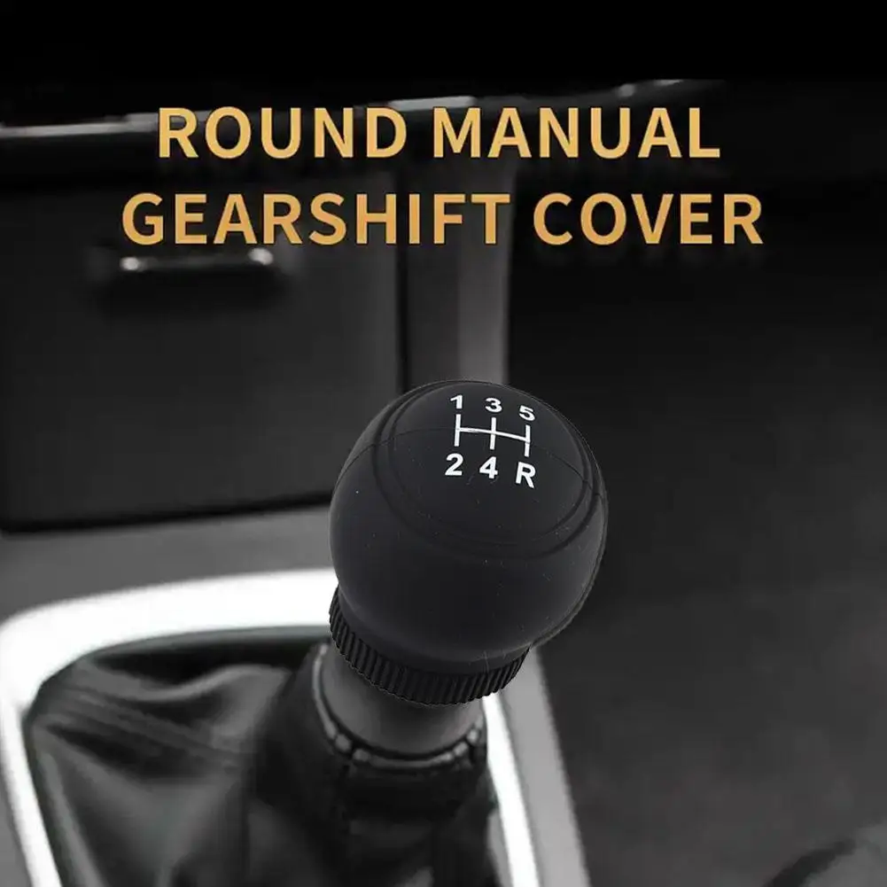 Silicone Car Gear Head Shift Knob Cover Non Slip Grip Handle Case Wear-resistant Gear Lever Sleeve for Golf Jetta Bora C