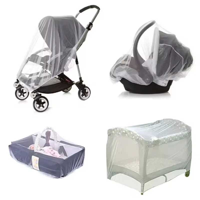 Baby Mosquito Net for Stroller Reusable Bug Net for Stroller Portable Mini Crib Portable & Durable Baby Insect Netting
