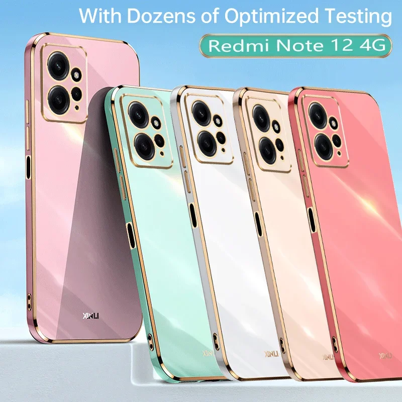 6d Electroplating Case for Redmi Note 13PRO Soft Silicone Cover for Redmi POCO X5 Pro Plus 12C Note 12 Xiaomi 13 12TPro Civi2