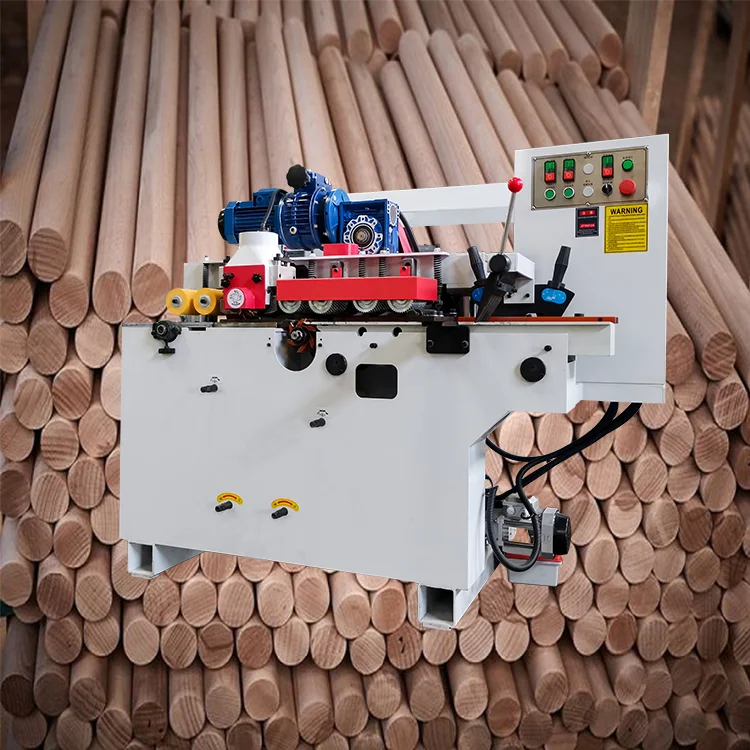 

Broom Wooden Stick Bar Making Machine Wood Round Stick Rod Making Machine