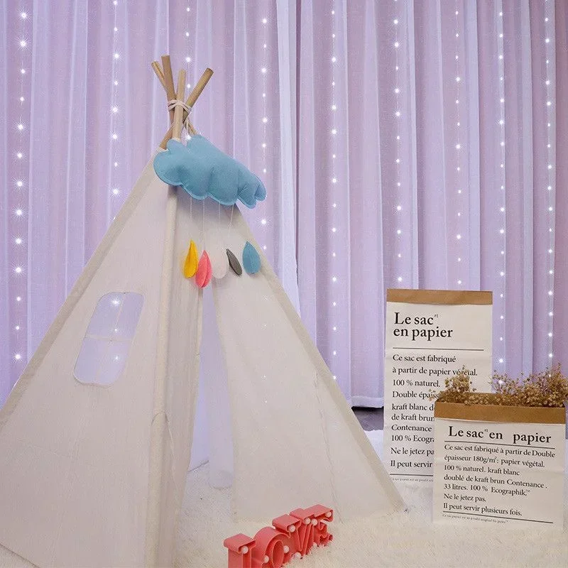 أضواء ستارة النافذة أضواء الجنية USB بالطاقة أضواء مقاومة للماء أضواء الستار لمهرجان حفلات الزفاف مع جهاز التحكم عن بعد