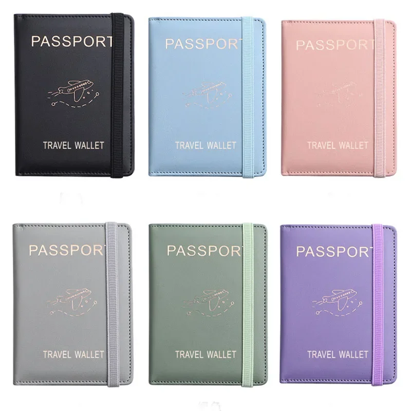 PU Leather Women's Passport Case Multi Slot Multi-function Passport Covers Travel Wallet Id Card Holder Case Passport Holder