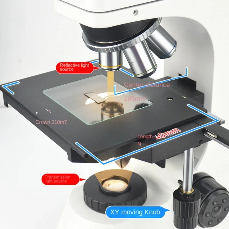 Microscope 200-2400 Times Trinocular Hd Camera Usb3.0 Connecting Computer Measurement Photo Analysis Scientific Research Level