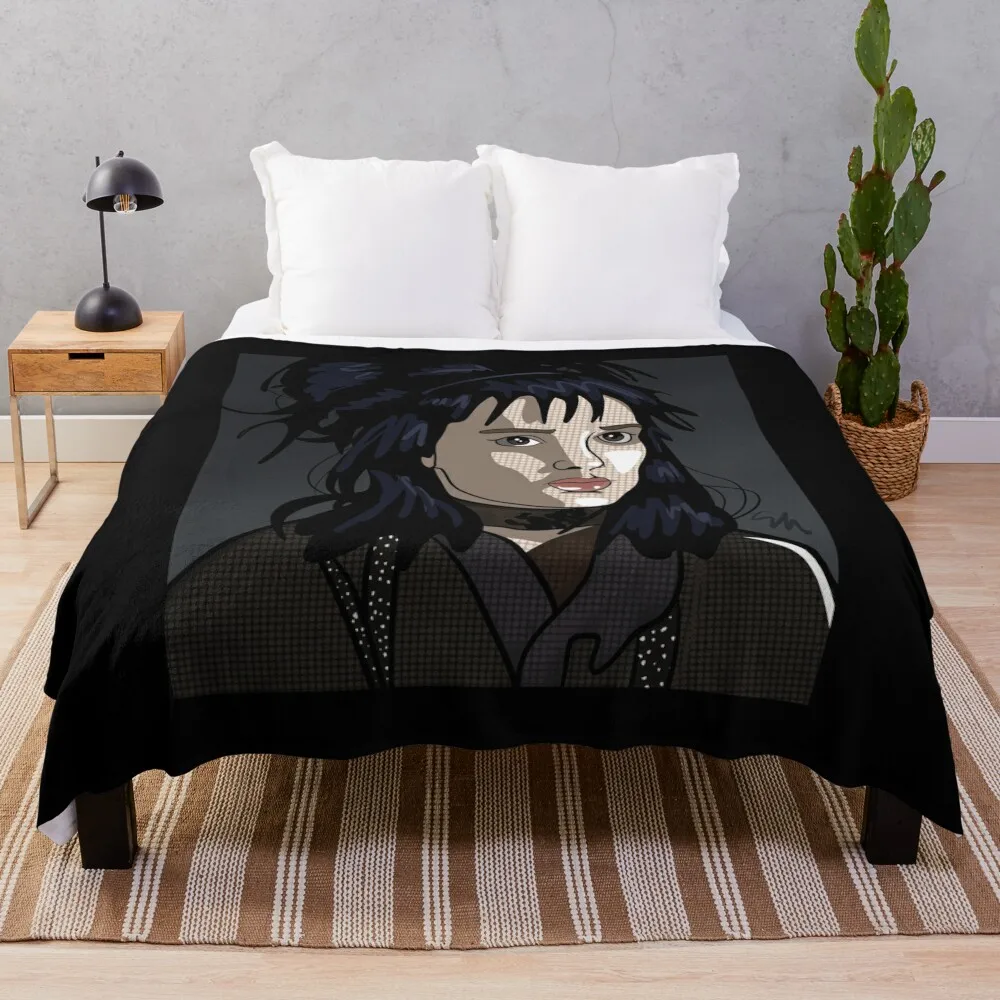 Pop Art Winona Ryder Throw Blanket cosplay anime heavy to sleep wednesday Blankets