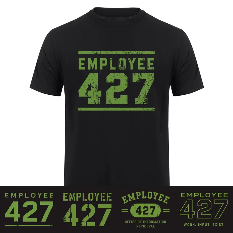 Employee 427 The Stanley Parable T-Shirts Retro Video Game Fan Graphic Cotton Short Sleeve T-shirt HJ-208