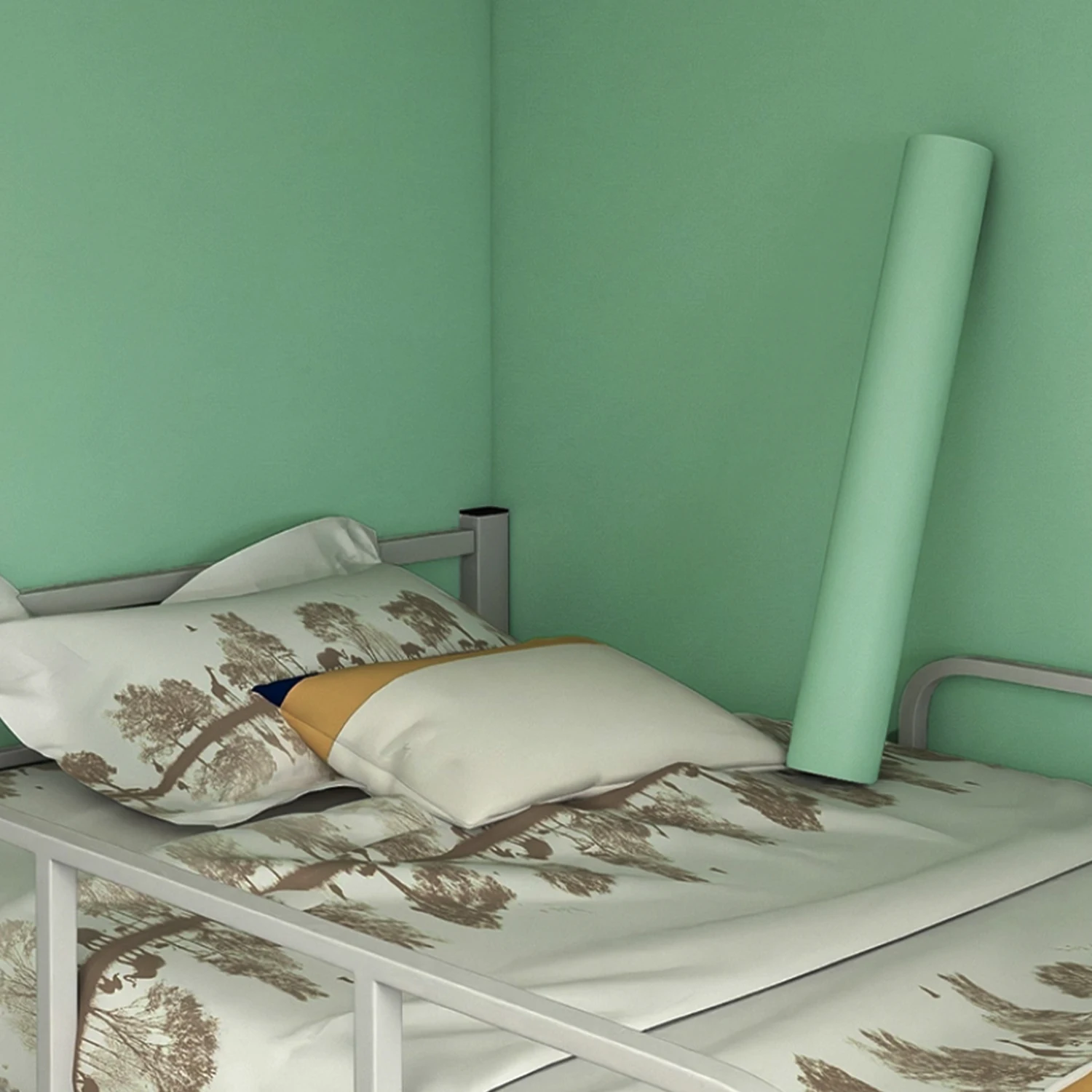 

55cm Width Self-adhesive Film Green Matt Thickened Sticker Furniture Kitchen for Cupboards Tables Wall DIY Renovation Wallpaper