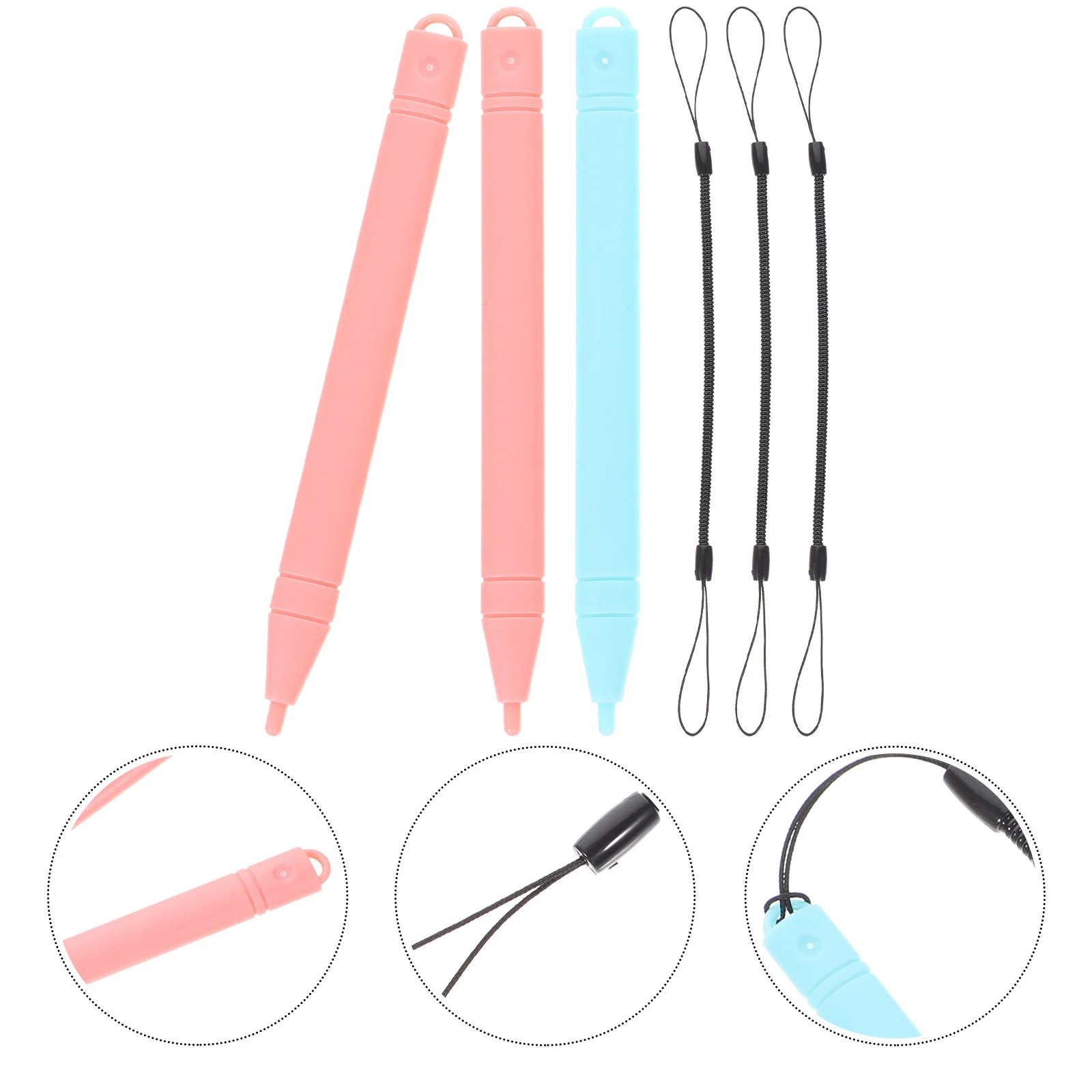 

1Set Handwriting Pen LCD Writing Tablet Comfortable Grip Drawing Board Pens for Educational Colorful Plastic Pens