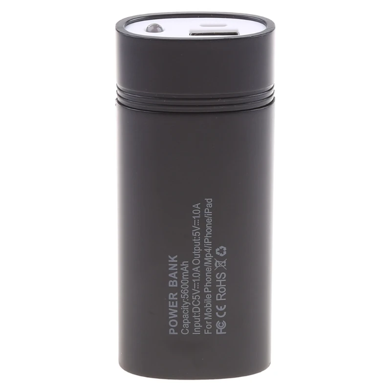 Mini porta USB profissional 2x 18650 suporte para carregador bateria caixa banco