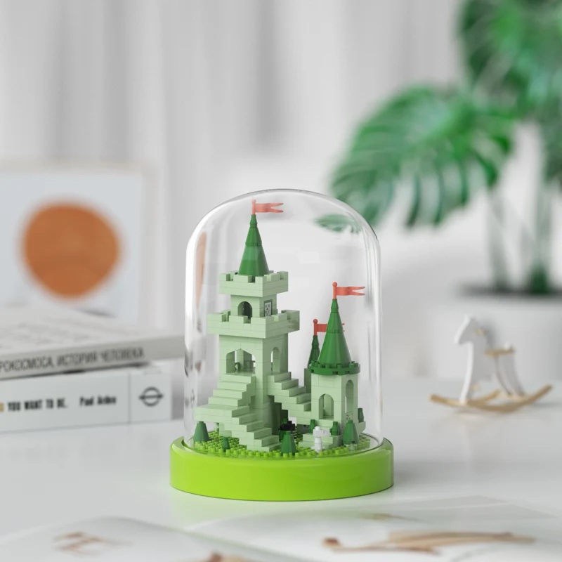 ตัวต่อ SEMBO วัลเล่ย์ คาสเซิล อาคารคู่ พระราชวังน้ำ ของเล่นประกอบเองสุดสร้างสรรค์ ของตกแต่งโต๊ะทำงาน ของขวัญ