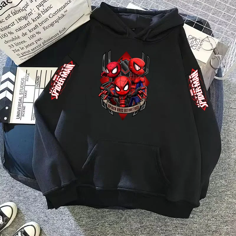 Dead-pool Spider-man Hoodie Sweatshirt Lange Mouw Herenkleding Hoodies Herenkleding Haikyuu Y2k Kleding Capuchon Sweatshirt