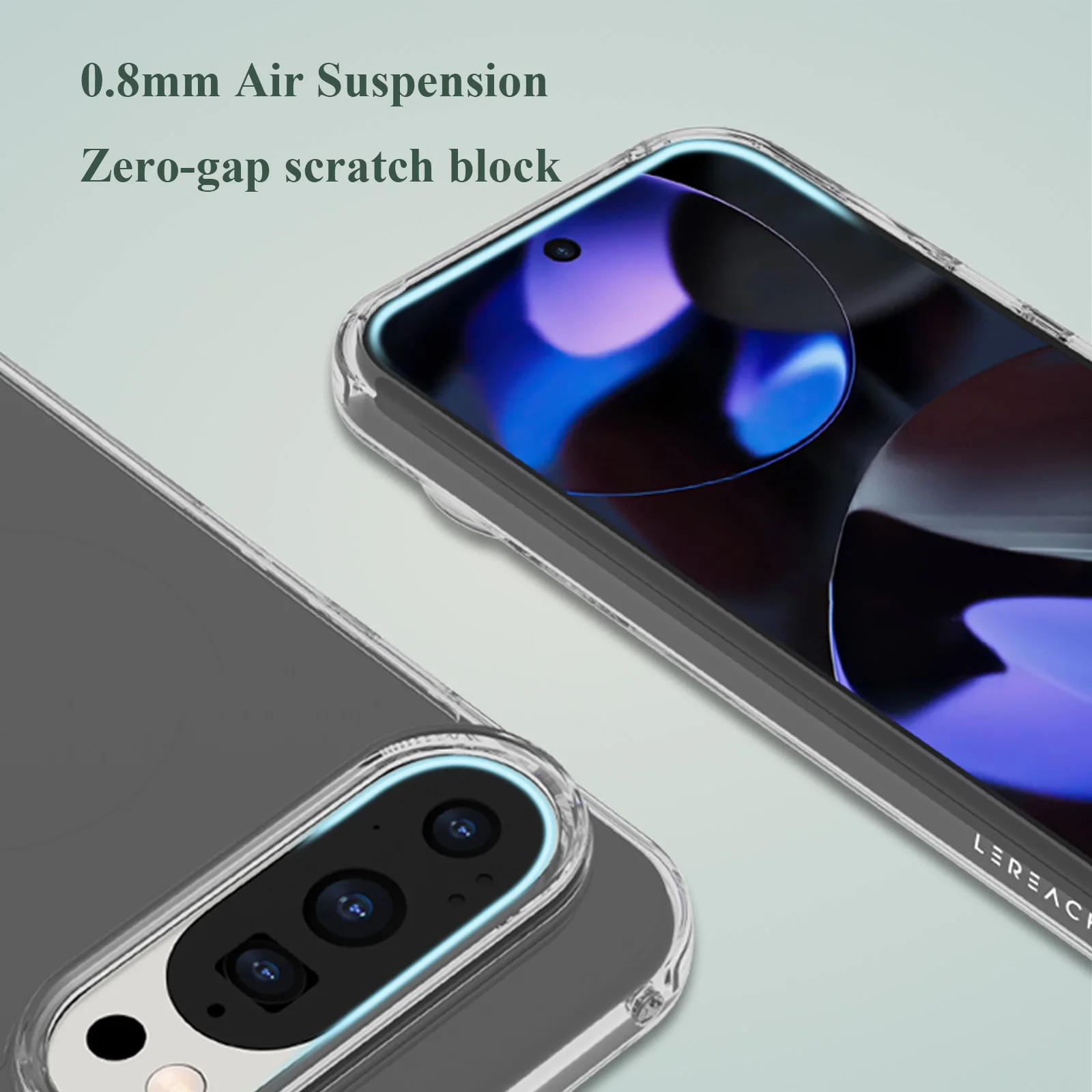 Lereach Crystal Clear Phone Case for Google Pixel 10 Pro XL /  Pixel10 Pro / 10- Ultra-Thin Shockproof | Anti-Scratch