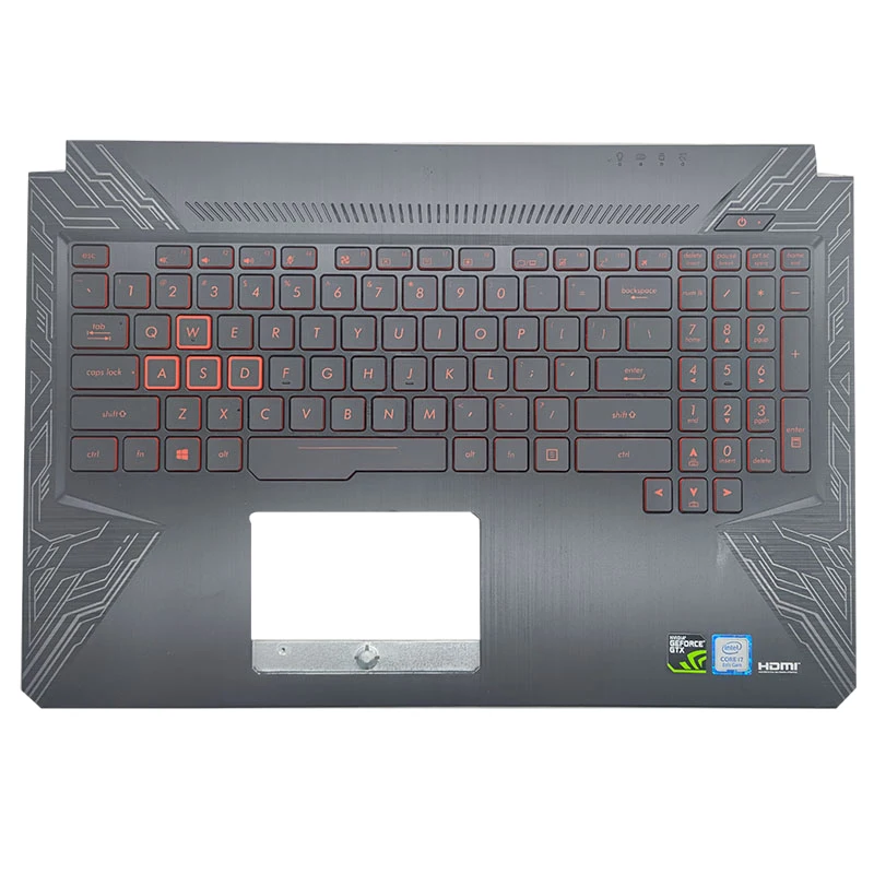 ノートブックおよびキーボード用の新しいパラレルムレスト,asus tuf fx80 fx504 fx80g fx80gd fx504g fx504gd fx504ge用,バックライトキーボード