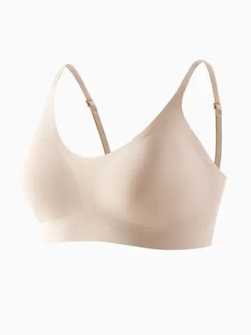 Soft Support Seamless Underwear Comfortable Gathering No Steel Ring Collection Light Thin Breathable Bra Style