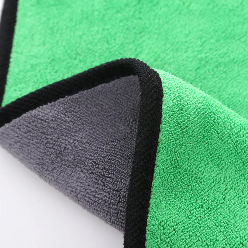 30/40/60CM Car Washing Towels Green Auto Cleaning Towel Microfiber Cleaning Paint Care Cloth Detailing Sponge Car Accessories