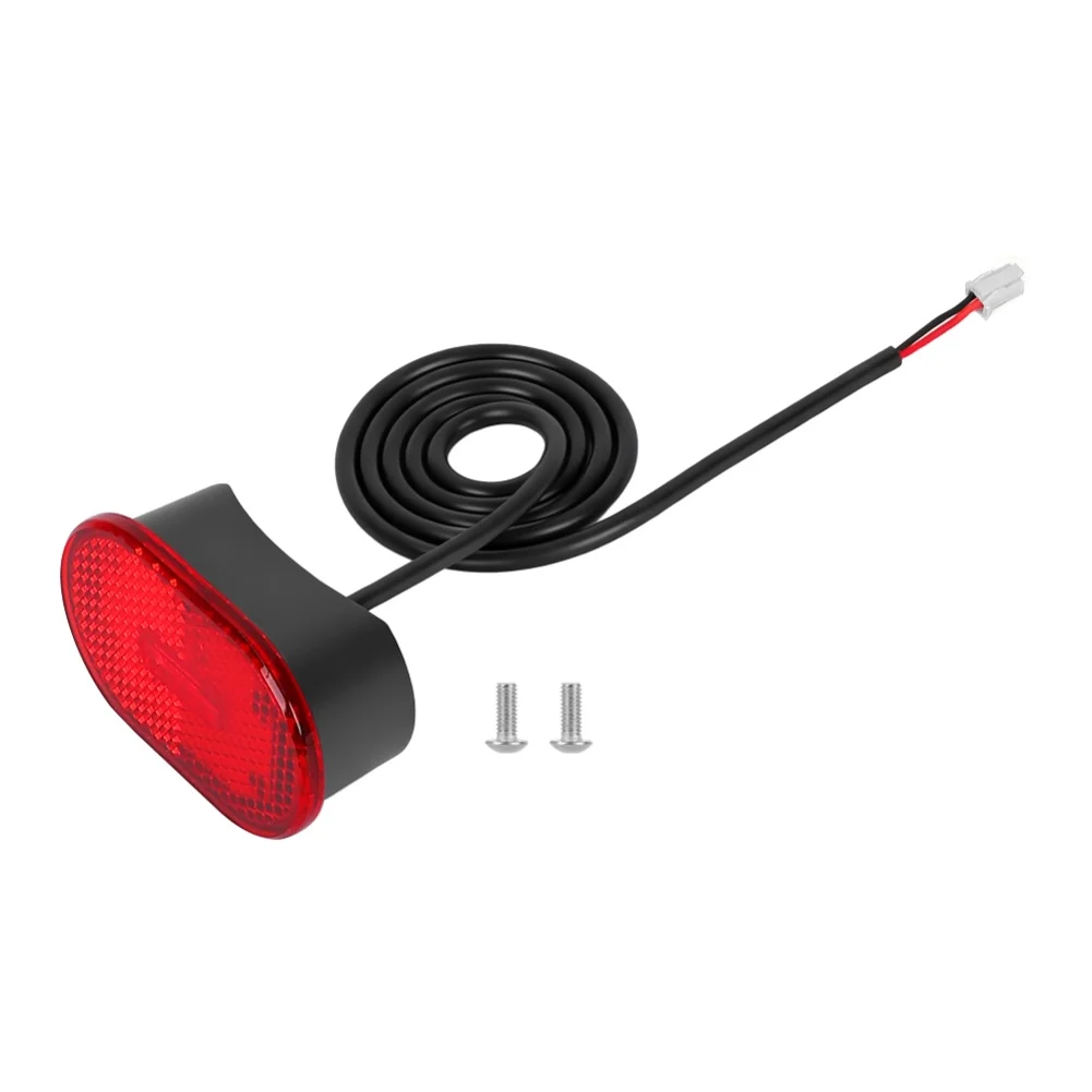 

Задний фонарь для ночного катания на скутере, черный и красный, свет для безопасной езды в ночное время, электрический скутер, пластик ABS, устойчивый к пыли