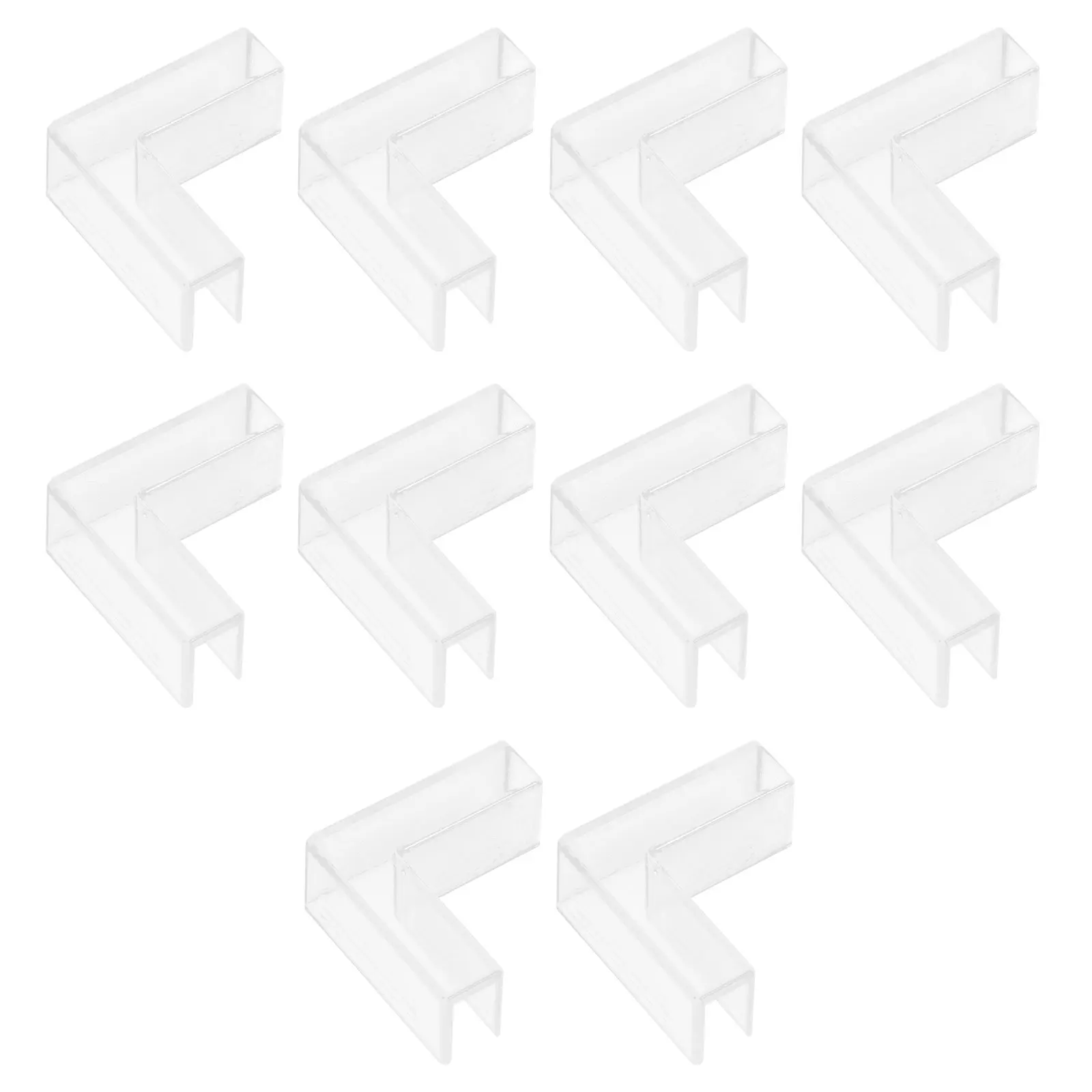 

10pcs Glass Clamps Aquarium Accessories Plastic Shelf Brackets Fish Tank Connectors Glass Panel Holder Storage