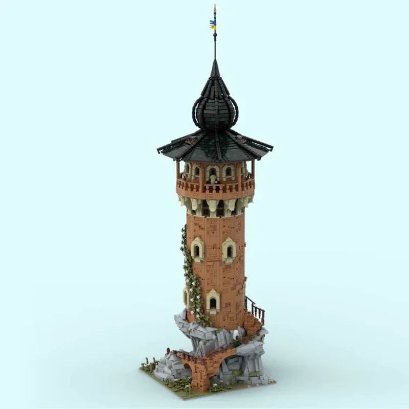 Kasteel Model Moc Bouwstenen Stad Poorten En Alchemist Toren Technologie Modulaire Blokken Geschenken Kerst Speelgoed DIY Sets Montage