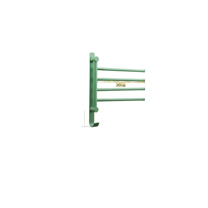 

Зеленая полностью медная вращающаяся складная вешалка для полотенец Matcha, бесплатная штамповка, вешалка для полотенец для ванной комнаты для небольшой квартиры