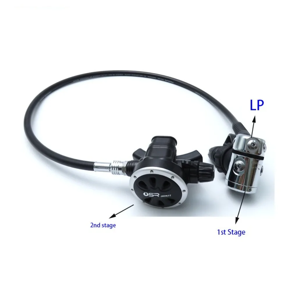 الغوص خرطوم الضغط المتوسط المطاط تحت الماء الغوص منظم الغوص اكسسوارات مرحلتين خرطوم نافخة الضغط