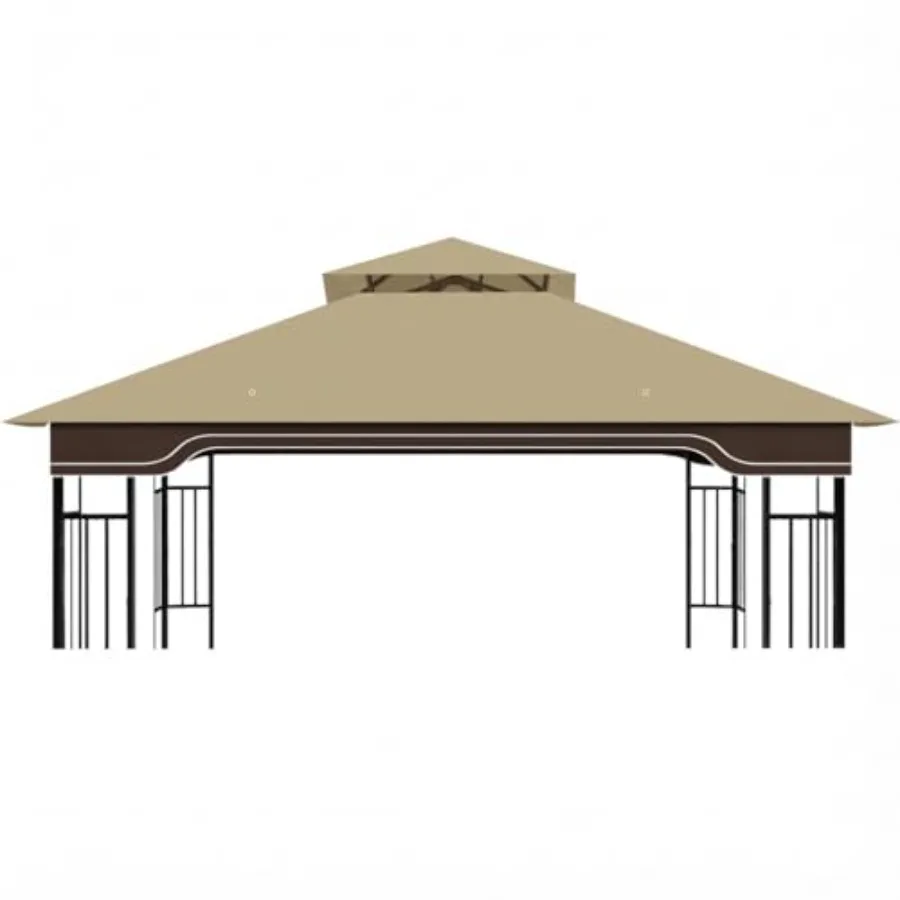 

Replacement Gazebo Canopy for 10x12 Regency II Model L-GZ798PST Heavy-Duty Ripstop Waterproof and UV Protective Top Cover