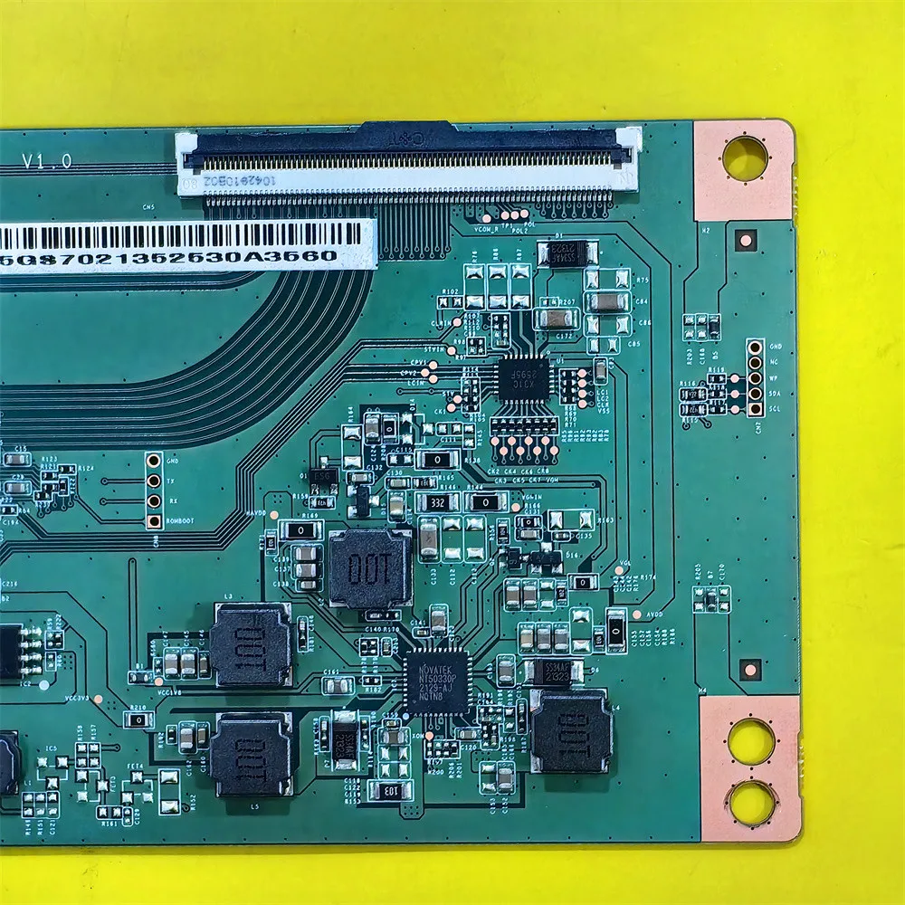 CCPD-TC575-009 V1.0 T-CON Logic Board, STCON575G Adequado para Vizio V585-H11, V585-J01, JVC LT-58MAW705, TCL 55US5800, Hisense 58R6E3